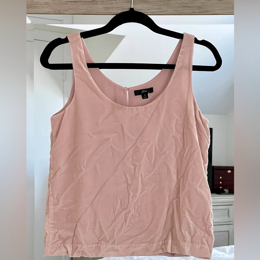 NWT J. Crew velvet key hole tank top.